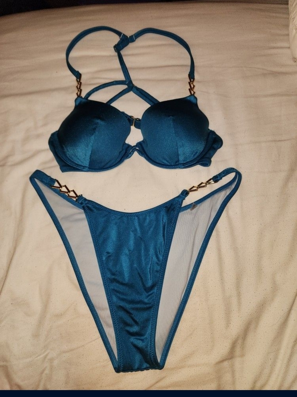 Victoria's Secret Teal Bikini Bottom ONLY